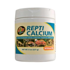 Zoomed Repti Calcium senza vitamina D3 - integratore di calcio privo di fosforo per rettili e anfibi