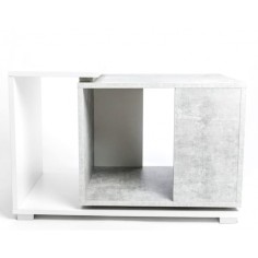 Diversa Cabinet Duo Grey White cm90x60x50h - supporto double face per High Terrarium