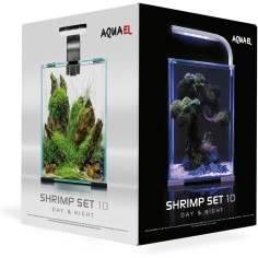 Aquael Shrimp Set Smart Day&Night 10 litri cm20x20x25h -... 2