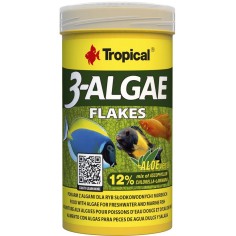 Tropical 3-Algae Flakes 250ml/50gr - mangime con alghe...