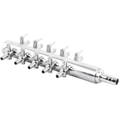 Rubinetto regolatore di flusso multiplo a 10 uscite 4/6mm