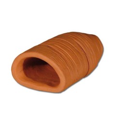 AquariumLine Decor Arredo in Terracotta Codice 26174 – Grotta per gamberetti e gamberi - Misure 10x6x5Hcm