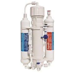 Aquili impianto ad osmosi in-line a 3 stadi con membrana HQ+ da 75GPD e Flushvalve