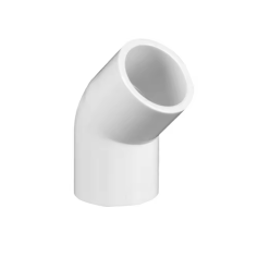 Aquariumline Gomito 45° in PVC bianco ad incollaggio Ø40mm