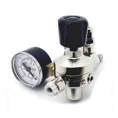 Whimar Primus mod. V101 con manometro di bassa pressione - riduttore di pressione per bombole CO2 usa e getta passo 10x1 2