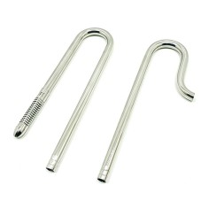 Whimar Stainless In-Out Adjustable Set 12/16 - Set di mandata e aspirazione in acciaio inox per tubi 12/16