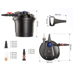 SunSun CPA-5000 - filtro pressurizzato con UV e pulizia... 2