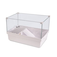 SunSun FG-4CF - tartarughiera in vetro con isolotto e...