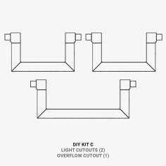 WaterBox DIY Kit C (2 lightings + 1 overflow) per...