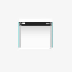 WaterBox acquario EDEN 30 Bianco cm60x40x55h con...