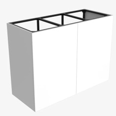 WaterBox ALU 4820 Bianco cm120x50x90h – Supporto per Aio...