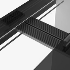 WaterBox EDEN X 145.5 Nero con supporto ed illuminazione... 2