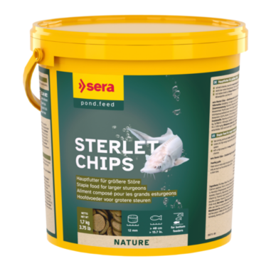 Sera Sterlet Chips Secchiello da 3,8L/1,7kg - Tavolette Affondanti per Storioni di Taglia Grande