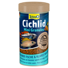 Tetra Cichlid Mini Granules 250ml/125gr - Mangime di base per piccoli Ciclidi