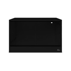 Diversa terrario in legno nero 80x50x50h - con sportelli...