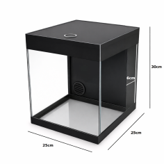 AquariumLine Cube Complete 25 Nero - acquario cubico... 2