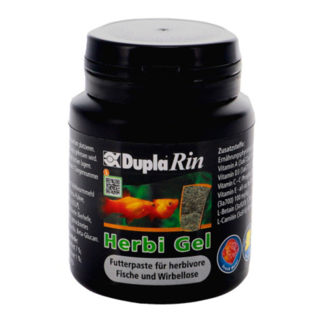 DuplaRin Herbi Gel 35gr - Pasta alimentare autoadesiva per pesci erbivori