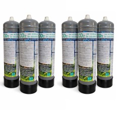 Bombola Co2 usa e getta da 600gr - Set da 6 Pezzi