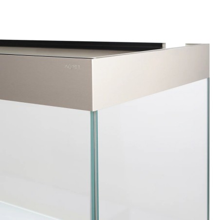 Aqpet Riverium Plus 90x50x55h 240L colore Nero - Acquario Completo con Mobile, LED RGB e Filtro Esterno