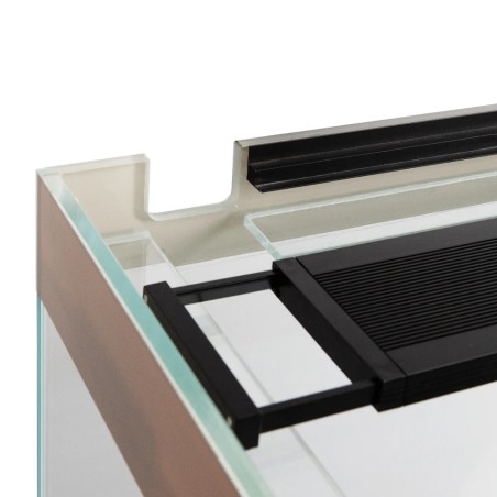 Aqpet Riverium Plus 90x50x55h 240L colore Bianco - Acquario Completo con Mobile, LED RGB e Filtro Esterno